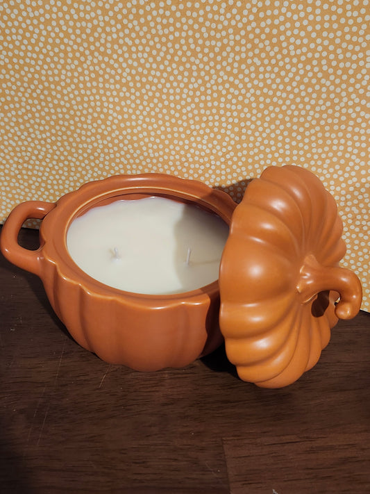 🎃 Pumpkin Casserole Dish Candle
