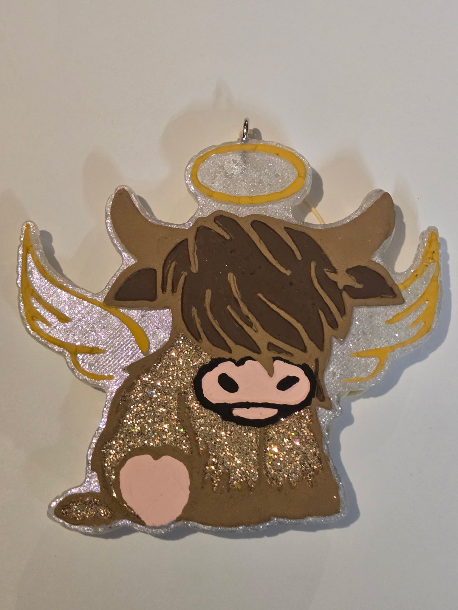 Angel Highland Cow Freshie